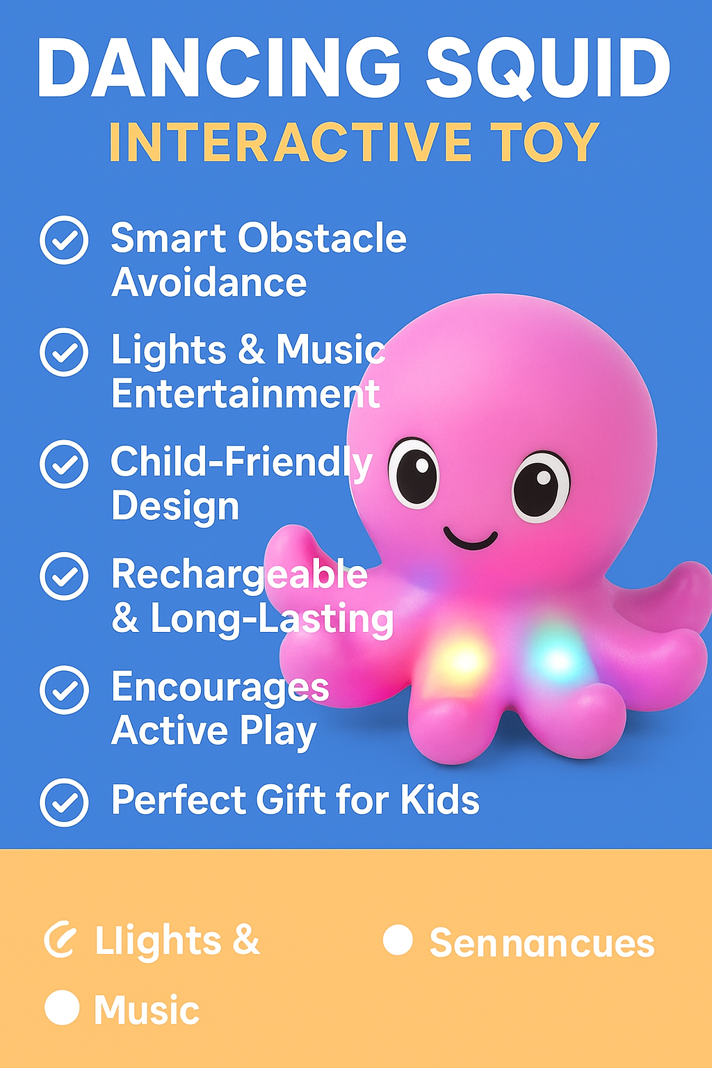 Wiggly Dancing Squid Toy