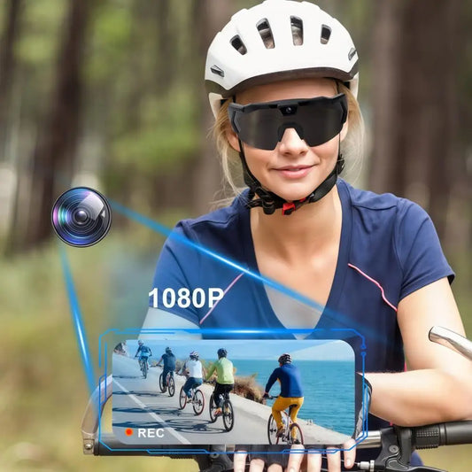 4K POV Glasses Smart Baseball Sunglasses with Camera Photos Audios Videos Recording Men Women Camera Wearable Smart Eyewear