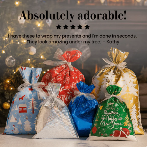 Santa's Festive Gift Sacks